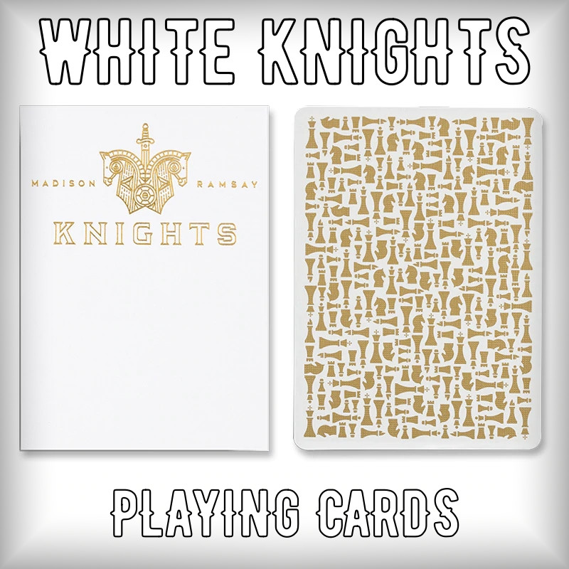 White Knights Playing Cards