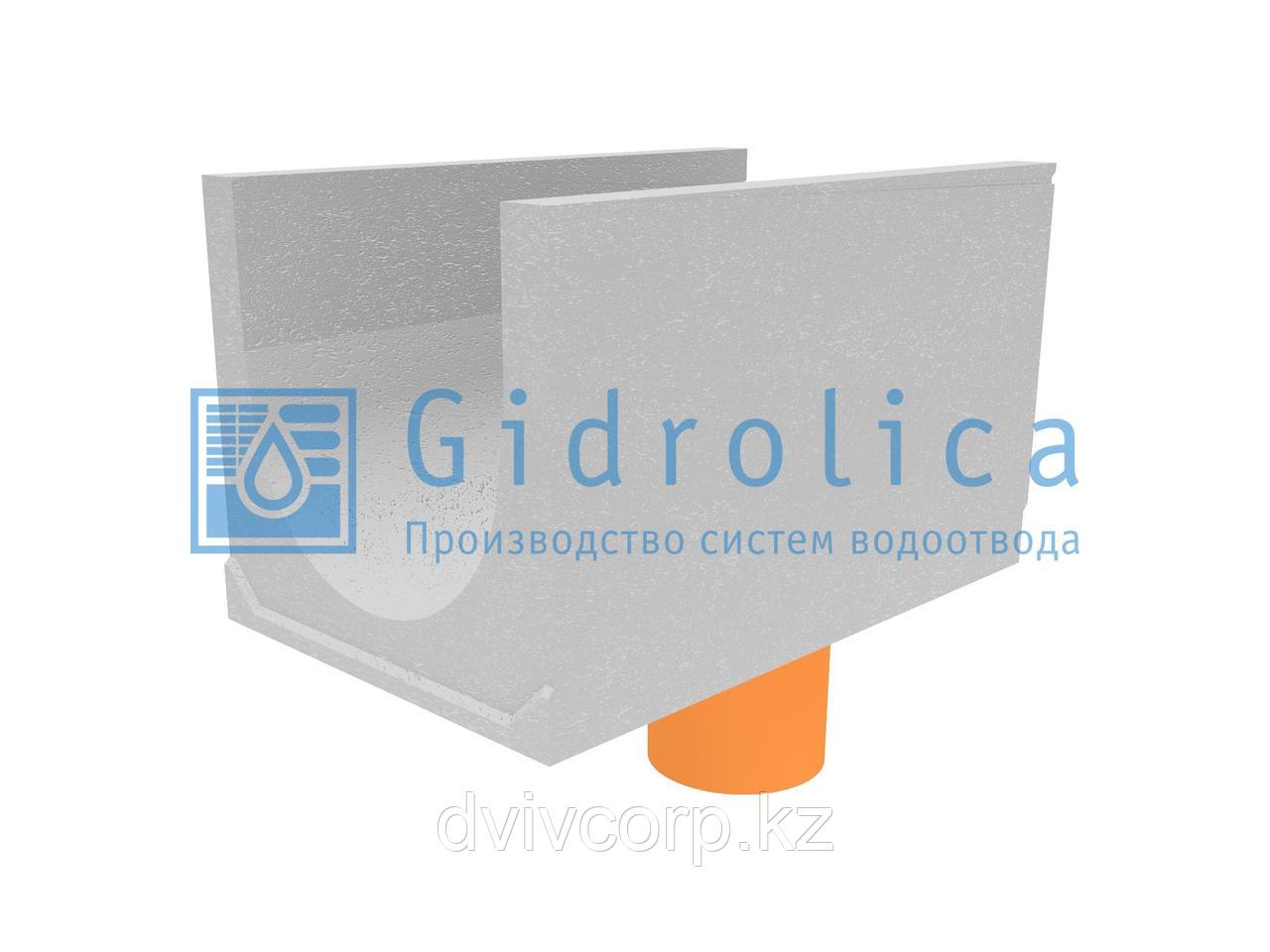 Лоток водоотводный бетонный коробчатый (СО-500мм), с водосливом КUв 100.65(50).60(51) - BGU-XL, № 30-0