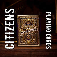Citizen playing cards