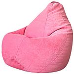 Кресло-мешок "Груша" Велюр, светло-розовый, XL