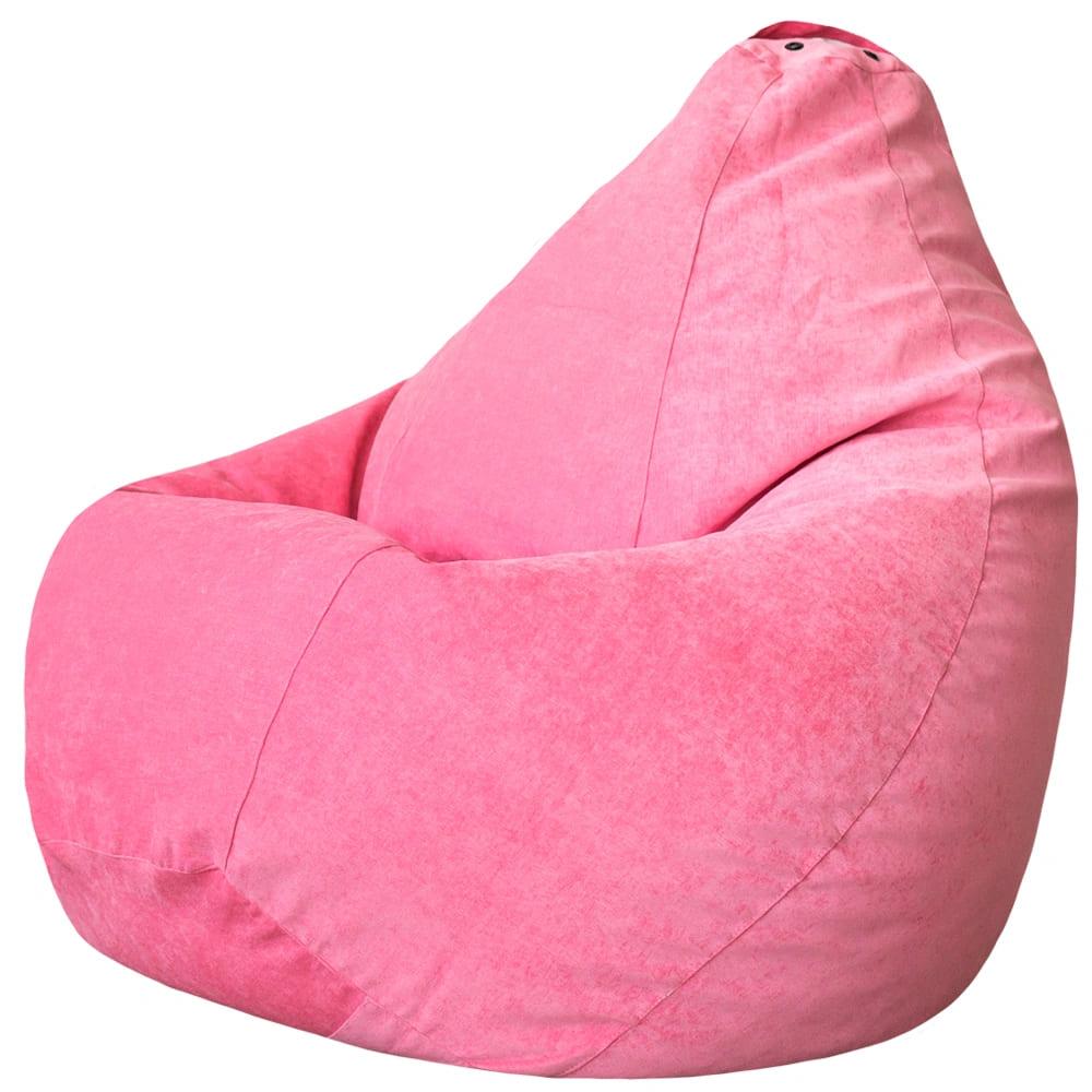 Эконом Кресло-мешок "Груша" Велюр, светло-розовый, XL, фото 1