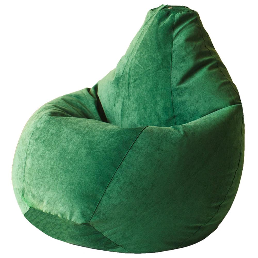 Кресло-мешок "Груша" Велюр, зелёный, XL, фото 1