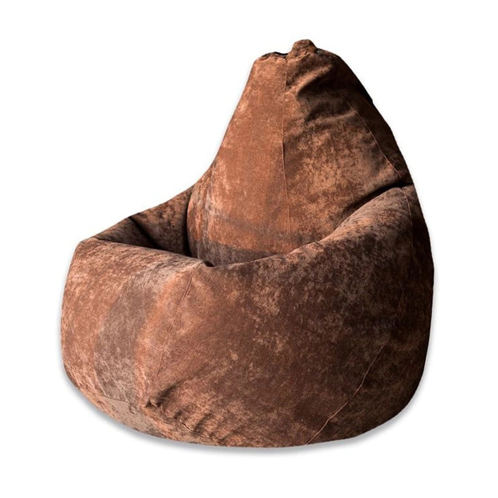 Кресло-мешок "Груша" Велюр, шоколадный, XL