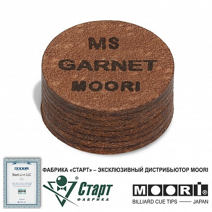 Наклейка на кий 14 мм Moori Jewel Garnet MS - фото 2 - id-p87002654