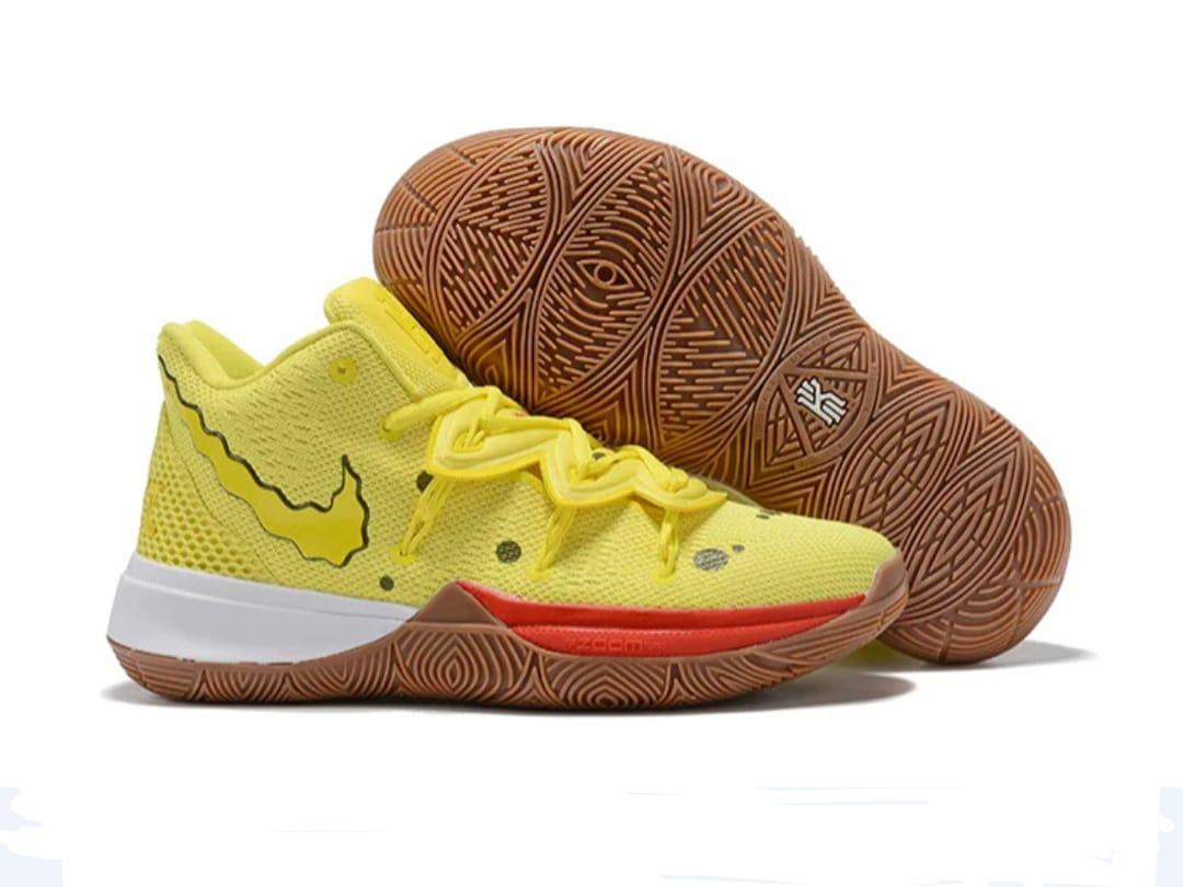 Баскетбольные кроссовки Nike Kyrie 5 Spongebob Squarepants Yellow (39-46) - фото 2 - id-p87001949