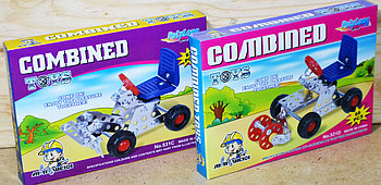531ABCD Конст металл Combined toys 4вида 22*16см