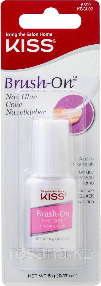 Kiss Клей для ногтей c кисточкой 5g Kiss Brush-on Nail Glue KBGL02C