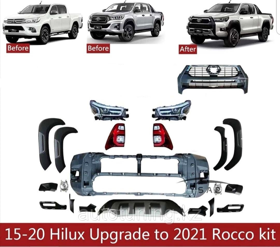 Комлпект рестайлинга на Toyota Hilux Revo 2015-2020 под 2021 г. Adventure