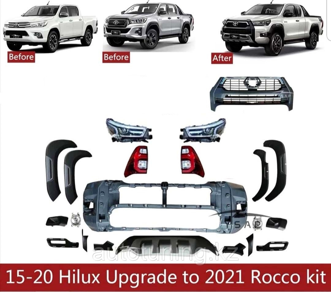 Комлпект рестайлинга на Toyota Hilux Revo 2015-2020 под 2021 г. Adventure - фото 1 - id-p87012618