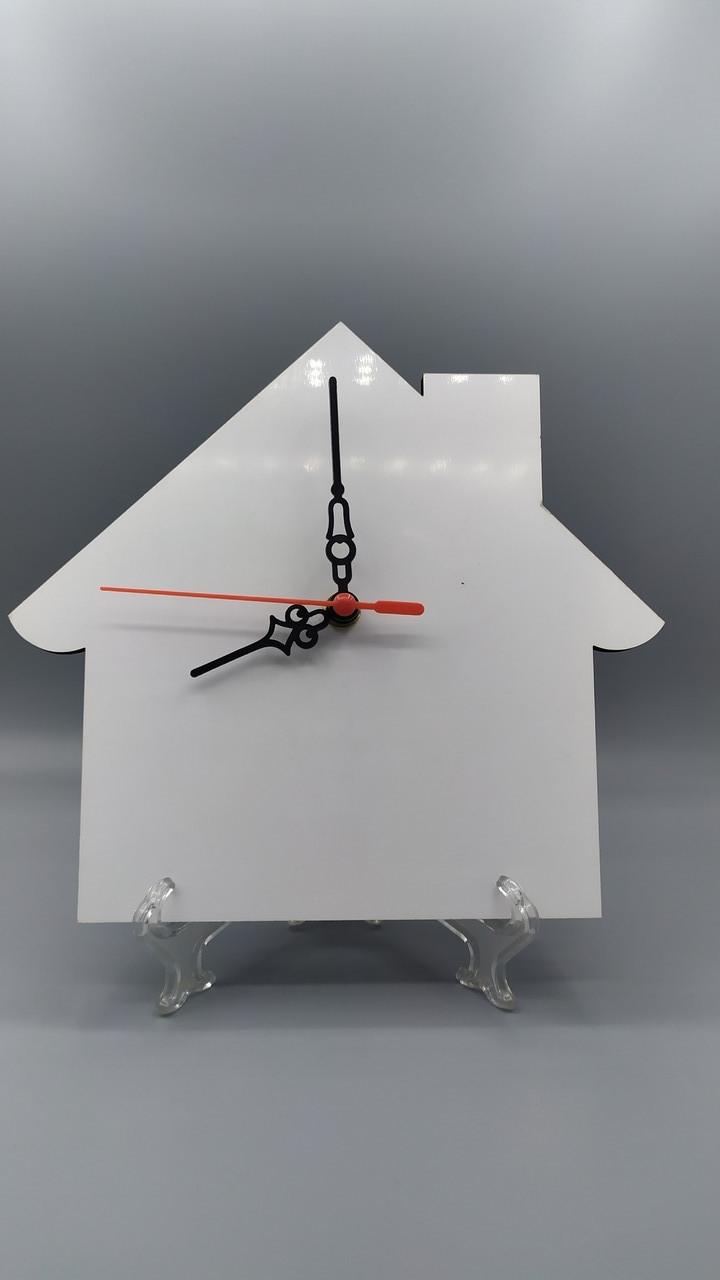 Рамка МДФ для сублимации (Домик-Часы), размер 200х185х5мм