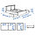 Кровать каркас СОНГЕСАНД 4 ящика белый Лонсет140x200  ИКЕА, IKEA, фото 6