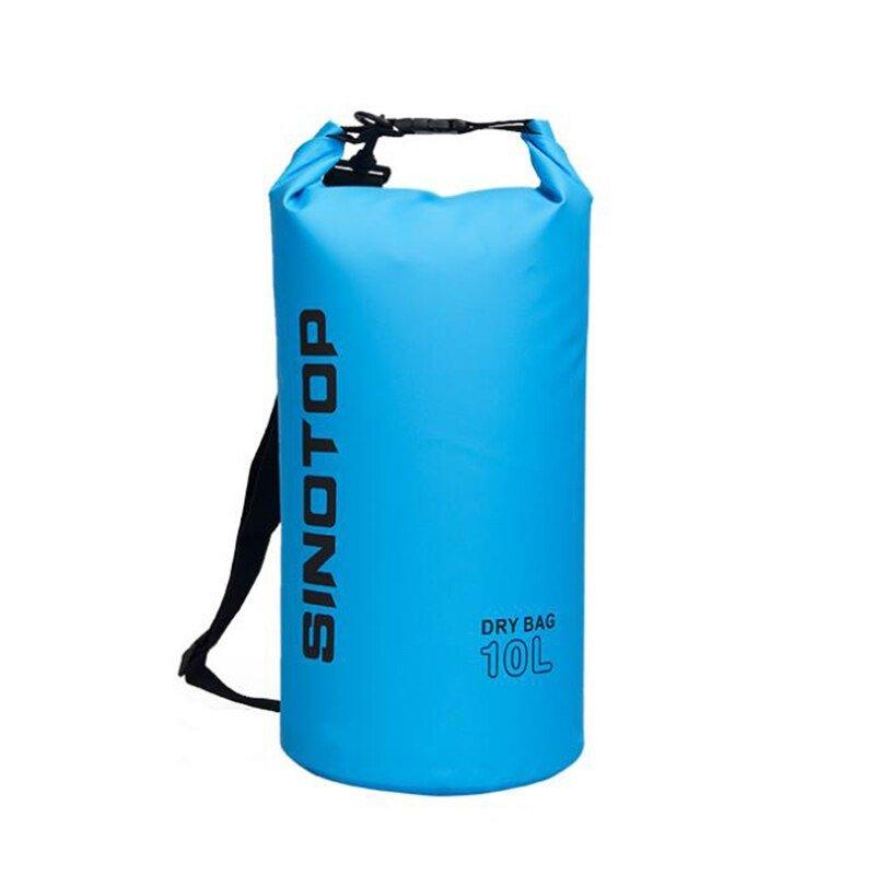 Водонепроницаемый рюкзак Sinotop Dry Bag 10L. (Голубой) - фото 1 - id-p87018188