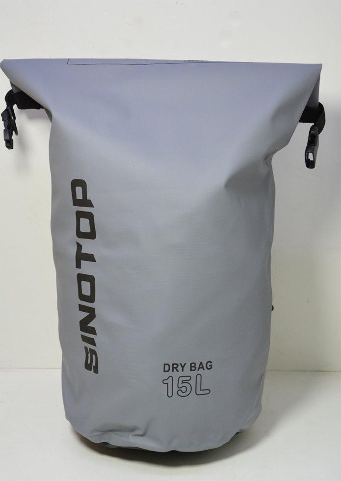 Водонепроницаемый рюкзак Sinotop Dry Bag 15L. (Серый) - фото 1 - id-p87018193