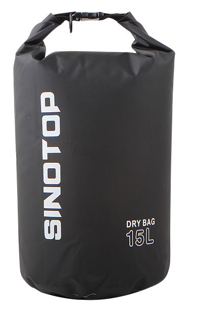 Водонепроницаемый рюкзак Sinotop Dry Bag 15L. (Чёрный) - фото 1 - id-p87018196