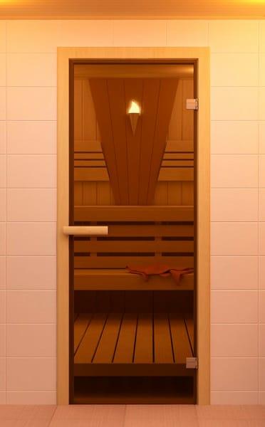 Дверь стеклянная для бани и сауны - фото 1 - id-p86716804