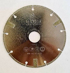Сегментный диск с алмазным электронапылением по мрамору и травертину. ALEXDIA 125