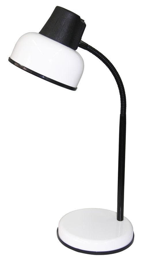Бета Ш (настольный светильник на подставке, гибкая стойка 450мм, Е27, 60Вт, 220В, белый) - фото 1 - id-p87002626