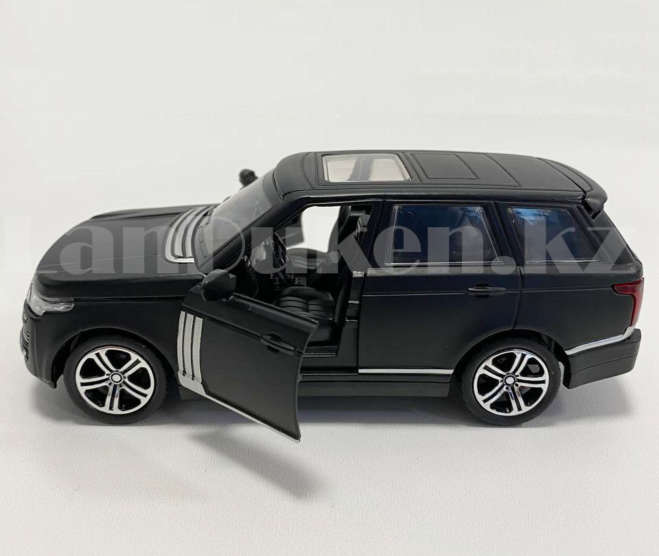 Игрушка детская машинка металлическая с свето-звуковым эффектом Die-Cast Metal Model Car 1:32 матовый черный - фото 3 - id-p87032629