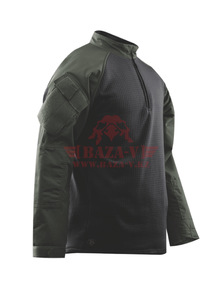 Теплая тактическая рубашка TRU-SPEC TRU® 1/4 Zip Winter Combat Shirt 65/35 PC RipStop (Khaki)