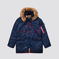 Куртка-парка Alpha Industries SLIM FIT N-3B, натуральный мех (Replica Blue/Orange) 87040455 Куртка-парка Alpha Industries SLIM FIT N-3B, натуральный мех (Replica Blue/Orange)