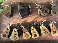 Номерки для гардероба из дерева