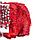 Штора-лапша веревочная «Кисея-занавес из нитей» {3 x 3 метра} (Белый с красным / без декора), фото 7