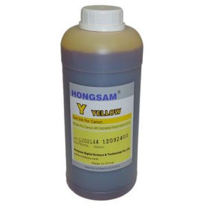 Водорастворимые чернила Hongsam DCTec для Canon iPF670/iPF770 Yellow 1000мл