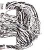 Штора-лапша веревочная «Кисея-занавес из нитей» {3 x 3 метра} (Сиреневый с белым / без декора), фото 5