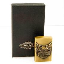 Зажигалка стальная газовая с крышкой с 3D декором VINTAGE STEEL LIGHTER (Серебряный / Jack Daniels), фото 2