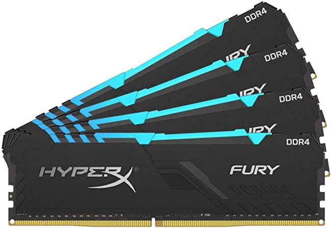 Модуль памяти Kingston HyperX Fury RGB HX436C18FB3AK4/128 DDR4 128Gb KIT(4x32) 3600 MHz