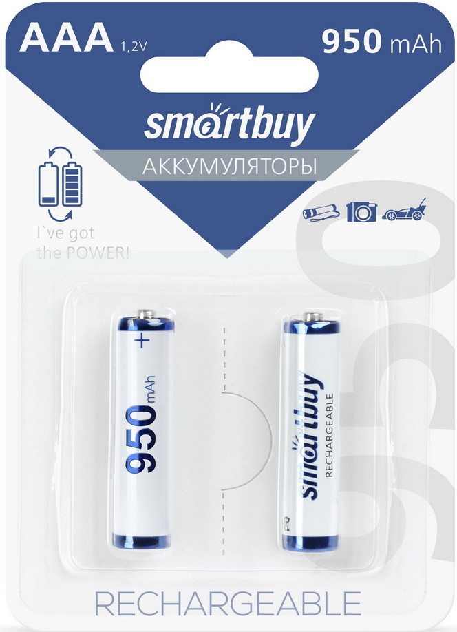 Аккумулятор NiMh Smartbuy AAA 950 mAh HR03 - фото 2 - id-p58772992