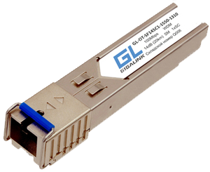 Модуль GIGALINK SFP, WDM, 100/155 Мбит/c, одно волокно SM, SC, Tx:1310/Rx:1550 нм, DDM, 14 дБ (до 20 км)