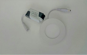 Встраиваемые светодиодные светильники LED ROUND PANEL 3W 6000к (Мощность: 3 Вт)