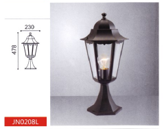 Парковый уличный светильник, >100W, е27, IP44 (Габариты, мм: 230х478)
