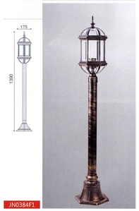 Парковый уличный светильник, >100W, е27, IP44 (Габариты, мм: 175х1390)
