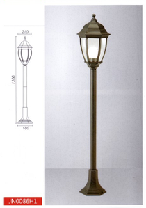 Парковый уличный светильник, >100W, е27, IP44 (Габариты, мм: 210х1200)