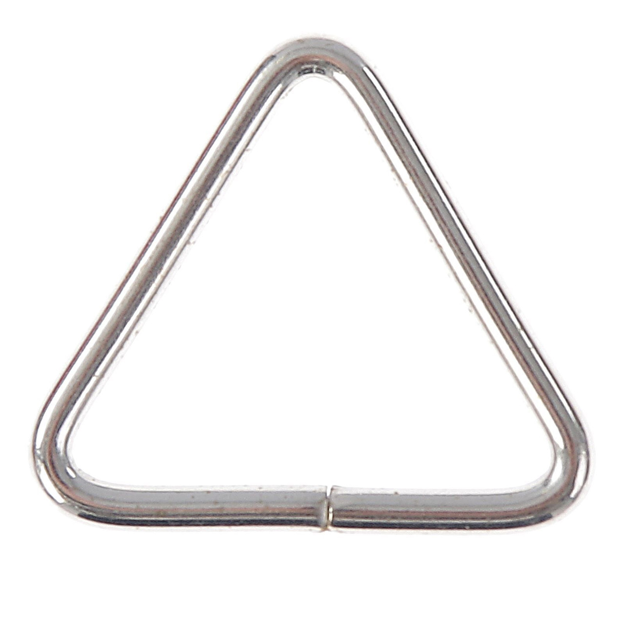 Основа для брелока, соединительный элемент треугольник, серебристый (набор 80 шт)