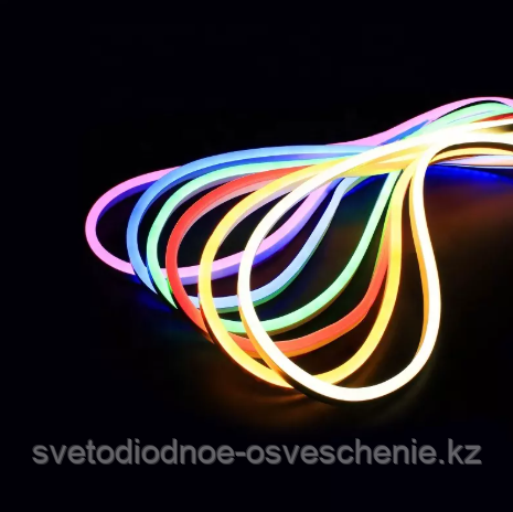 Гибкий неон RGB, 220V, круглый, SMD3528 (Длина: 1 метр)