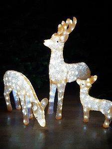 Новогодняя led фигура Семья олений, 100 см