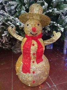 Фигура светодиодная уличная Снеговик, 97 см