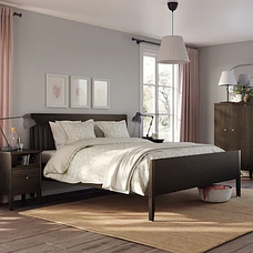 Кровать ИДАНЭС темно-коричневый Лонсет 160x200 см ИКЕА, IKEA, фото 4
