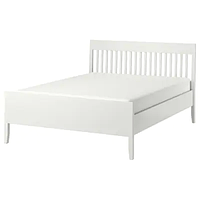Кровать ИДАНЭС белый Лурой  160x200 см ИКЕА, IKEA, фото 1