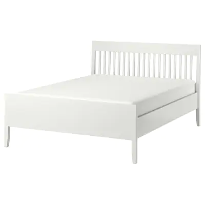 Кровать ИДАНЭС белый Лурой  160x200 см ИКЕА, IKEA, фото 2