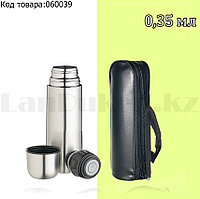 Термос для чая High Grade Vacuum Flask 0,35 L с чехлом, фото 1