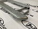 Пороги железные плоские с металлическим листом Лада Нива 4х4/ Urban, фото 2