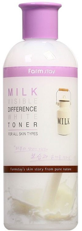Тонер для лица FarmStay Milk Visible Difference Moisture White Toner