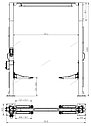 ПОДЪЕМНИК 2х стоечный с верхней синхрониз. г/п 4,5т, фото 2