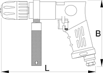 Дрель пневматическая с рукояткой - 1515H UNIOR, фото 2