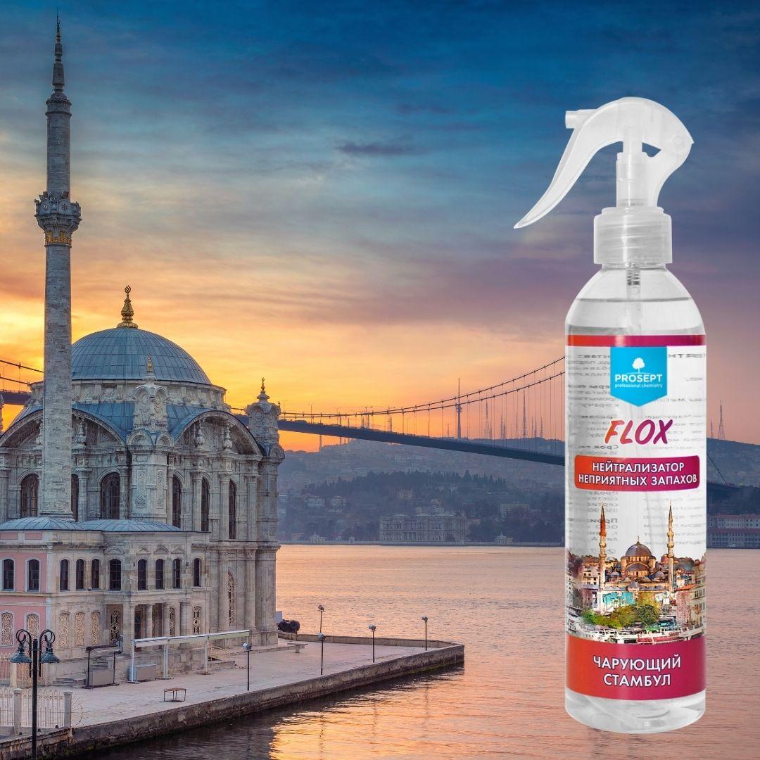 Профессиональный нейтрализатор неприятных запахов FLOX "Чарующий Стамбул"  Готовый состав, спрей 400 мл