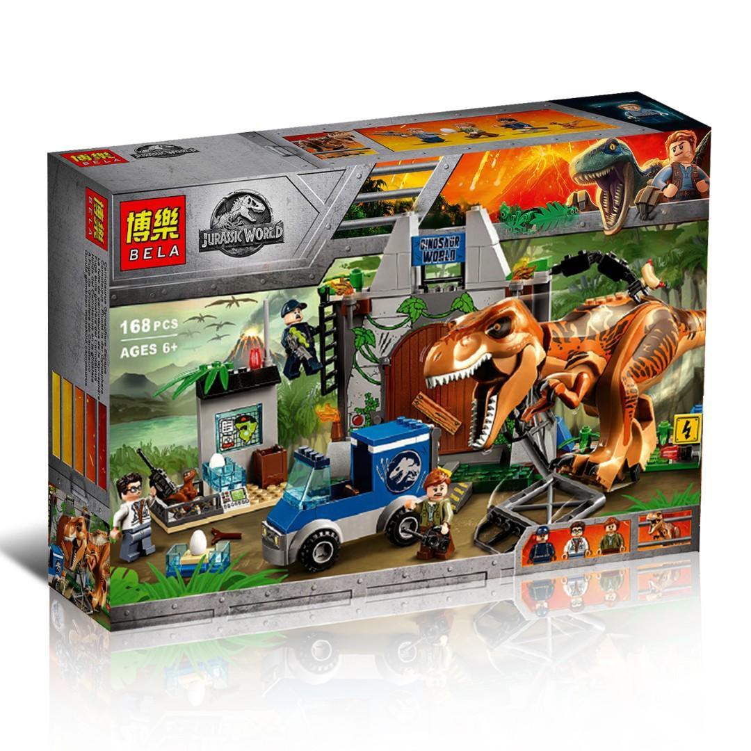 Bela Dinosaur World 10920 Конструктор "Побег Ти-Рекса", 168 дет. (Аналог LEGO 10758)